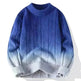 Fall Winter Gradient High-grade woolen Pullover Sweater for Men - EX-STOCK CANADA