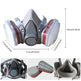 7in1 Half Face Gas Mask Facepiece Spray Painting Respirator Reusable Safety Suit For 6200 With Filter Chemical And Other Work Protection EX-STOCK