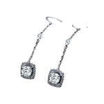 Light Luxury Long Copper Plated Zircon Dangle Earrings - EX-STOCK CANADA