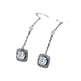 Light Luxury Long Copper Plated Zircon Dangle Earrings - EX-STOCK CANADA