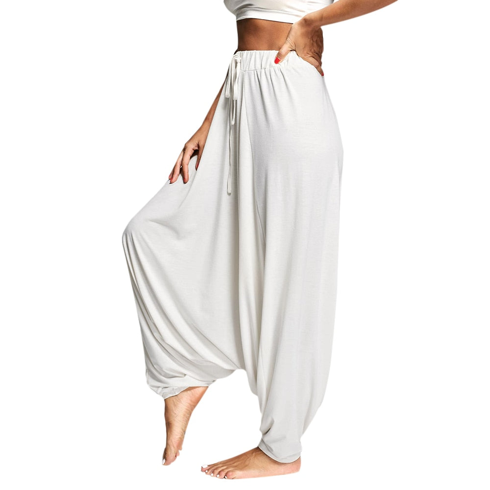 Women's Cotton-Blend Balloon Harem Pants — product view 1 of 10 | EX-STOCK