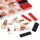 120Pcs Copper Wire Terminal Connectors, AWG 2 4 6 8 10 Copper Wire Lugs With Heat Shrink Set, 60Pcs Copper Wire Lugs And 60pcs Heat Shrink Tubing EX-STOCK