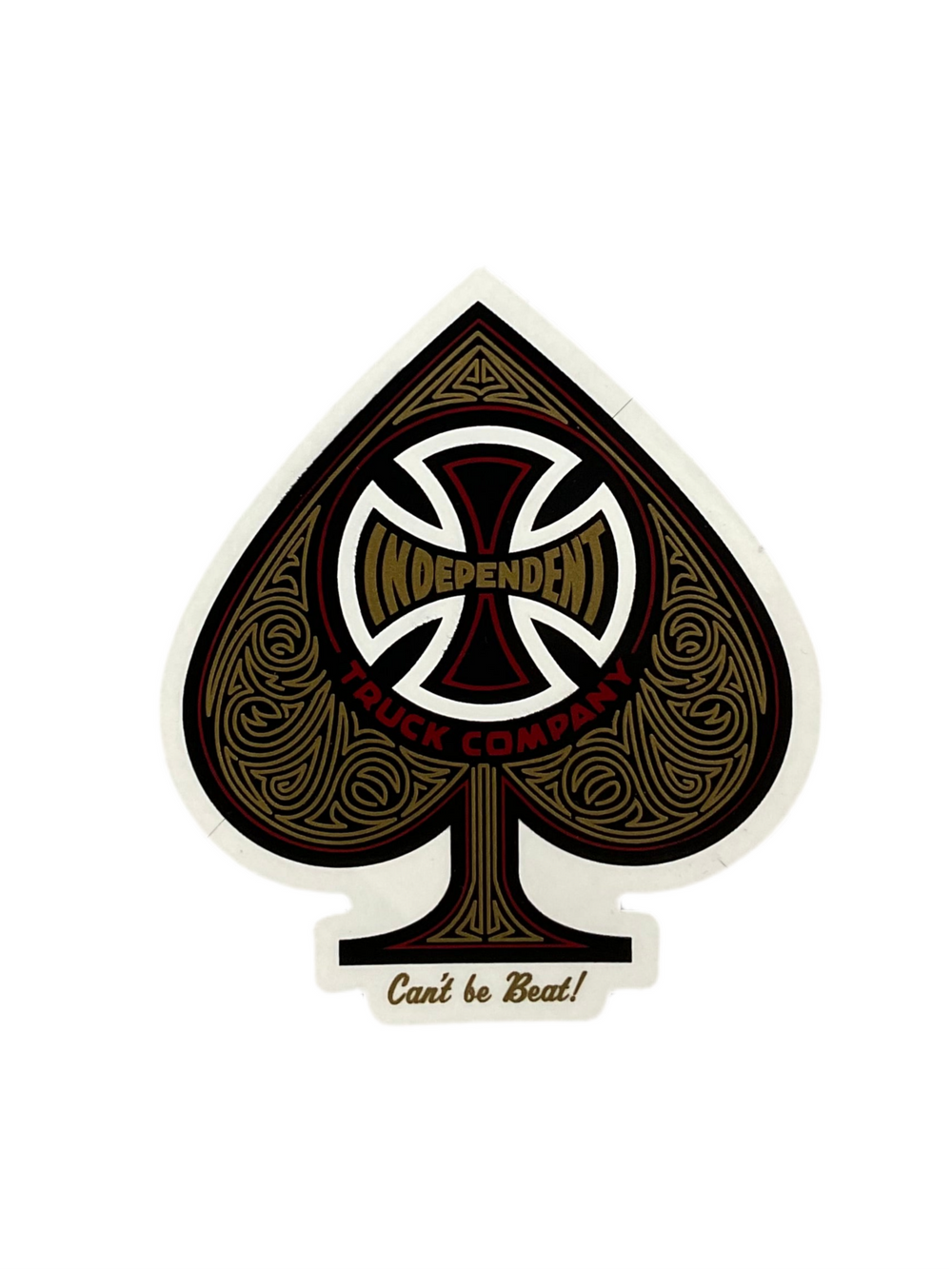 IND Sticker 3" Spade Clear - EX-STOCK Canada