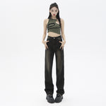 Low rise Distressed Oversized Street style Jean Pant women