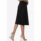 Women's casual High Waist flared Midi Skirt - EX-STOCK CANADA