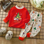 Unisex Children's Two piece Sleepwear Cotton Autumn Clothes Long Johns Pajamas for Kids - EX-STOCK CANADA