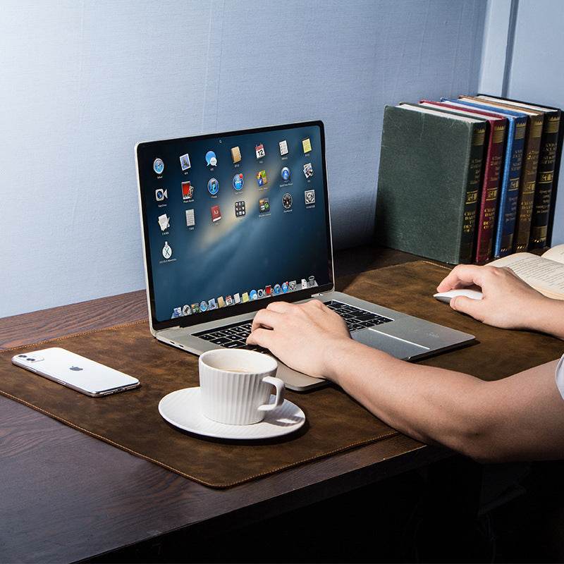 Extra large non-slip computer desk pad - Leather Pad - EX-STOCK Canada