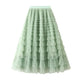 Cake Skirt Women's White Gauze long Layered tulle Skirt - EX-STOCK CANADA