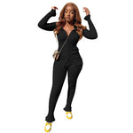 New Fashion Women Slim fit Long sleeve Athleisure wear Outfit set