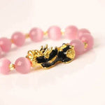 3D Gold Plated PiXiu Crystal Beaded Bracelet - EX-STOCK Canada