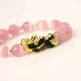 3D Gold Plated PiXiu Crystal Beaded Bracelet - EX-STOCK CANADA