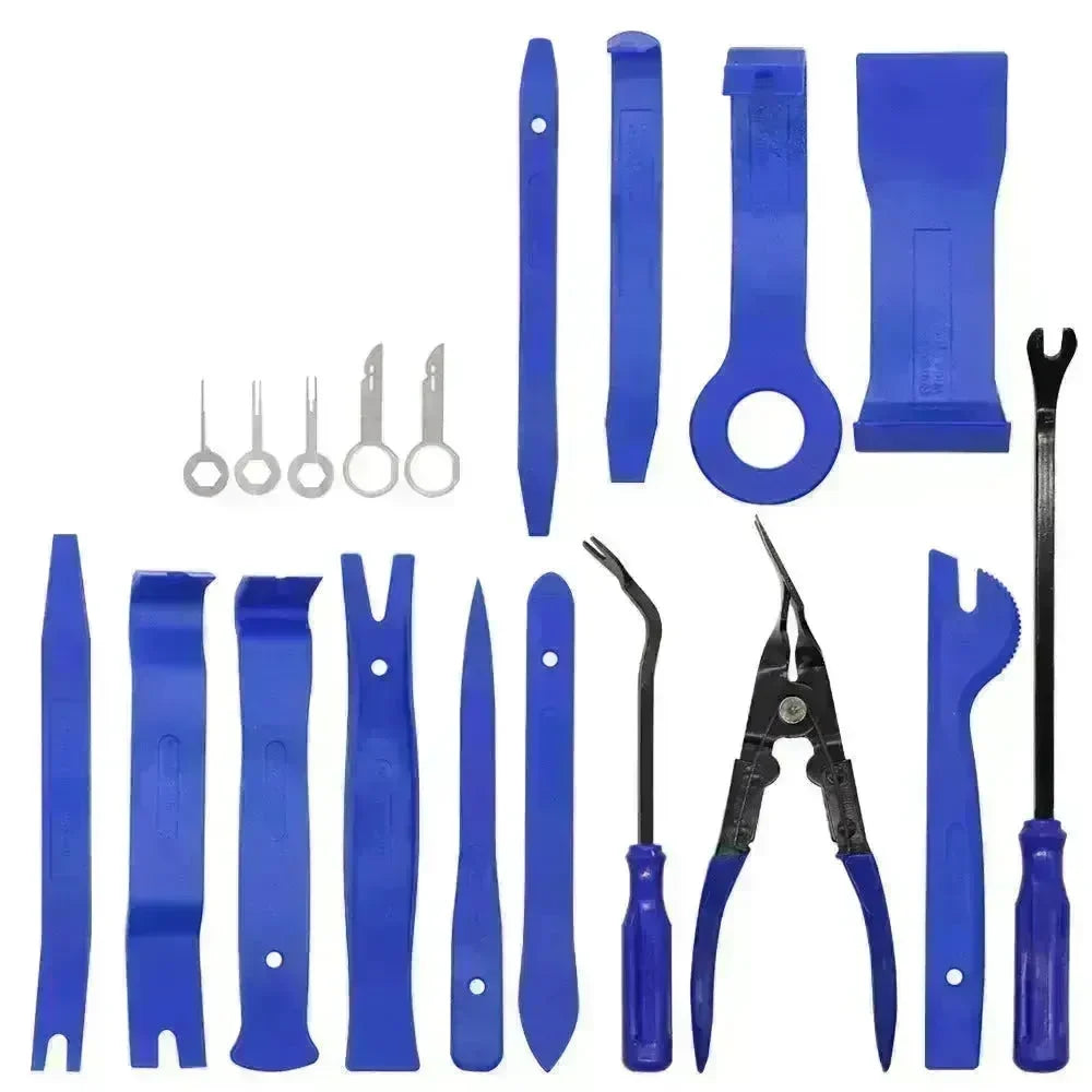 Plastic 19pcs Car Radio Panel Trim Dashboard Removal Set Easy Carry Disassemble Repair tool - EX-STOCK CANADA