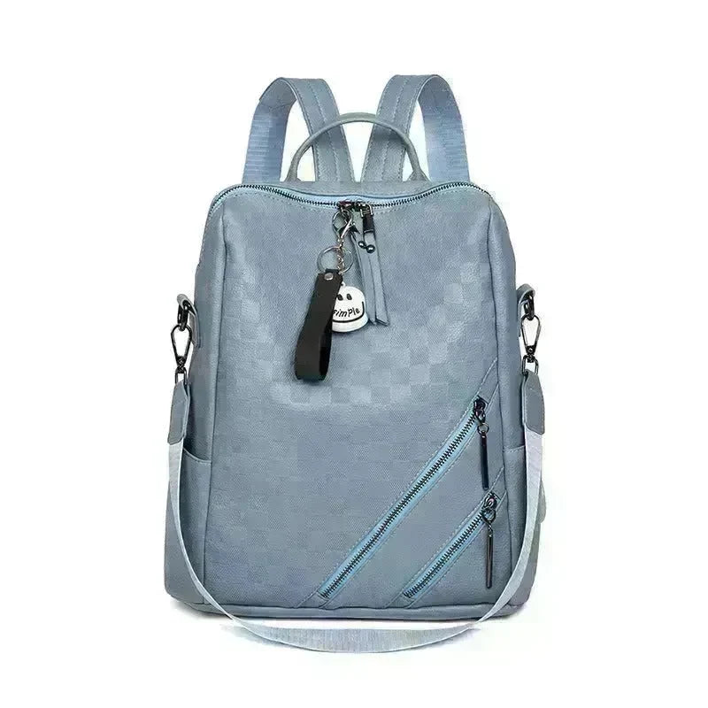 Fashion Checkerboard Backpack Casual Shoulder Bag All-match Shopping Travel Bags For Women - EX-STOCK CANADA