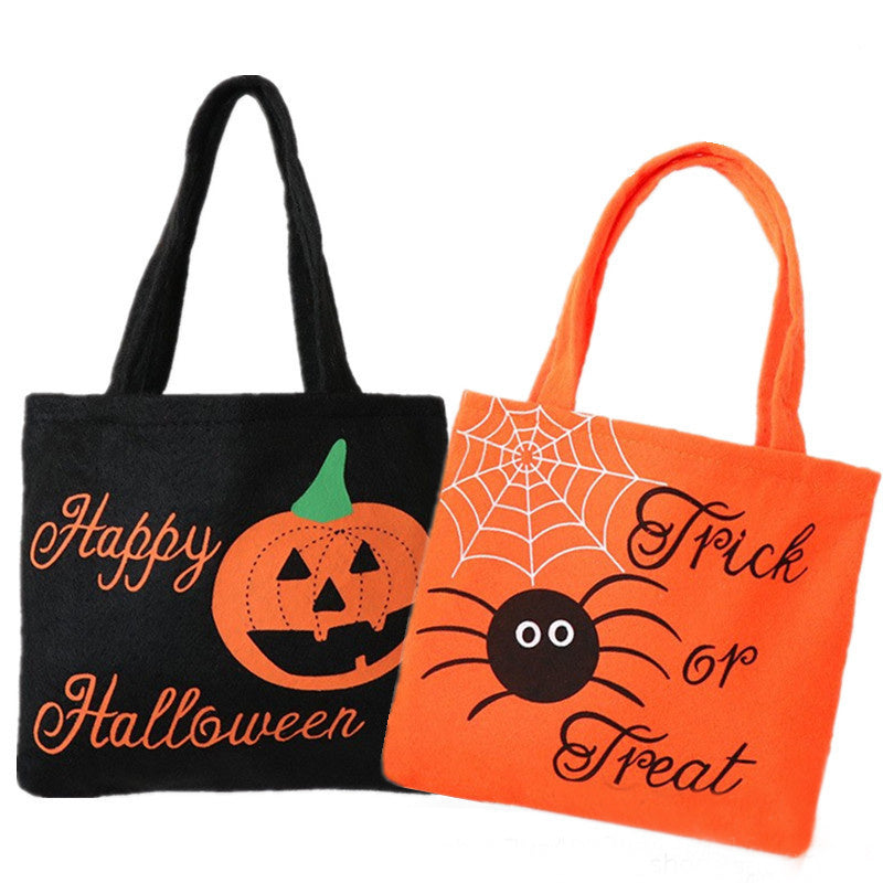 Halloween Spider Pumpkin Print Shoulder Bag Children's Candy Gift Bags Small Handbags Women EX-STOCK