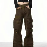 Retro Design Camouflage Cargo Pants Women - EX-STOCK CANADA