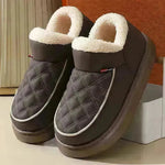 Winter Plush Cotton platform Shoes Warm Thick-bottom Waterproof Home Slippers All-match Indoor Outdoor Garden Shoes For Women