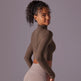Mesh Yoga Clothes Long Sleeve Quick-drying Workout Clothes Top For Women - EX-STOCK CANADA