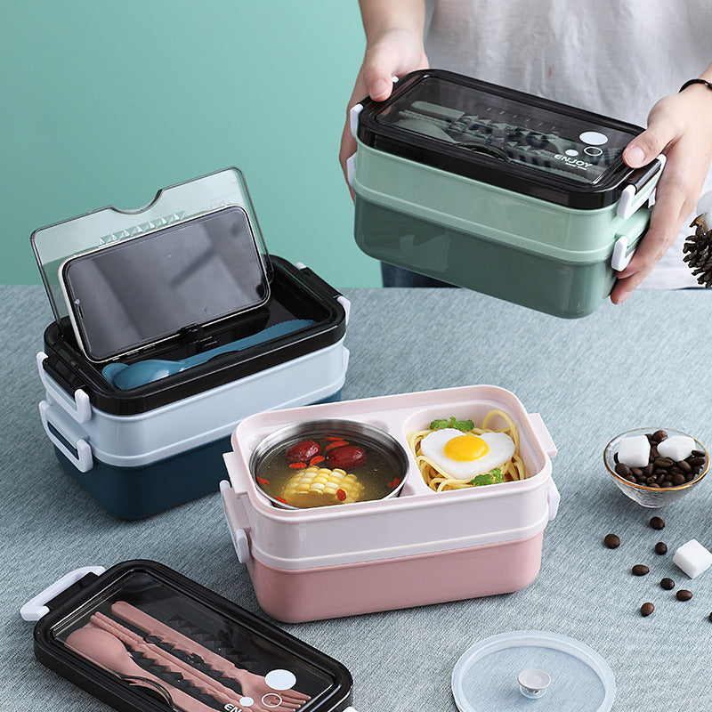 304 Stainless steel double-layer lunch box EX-STOCK