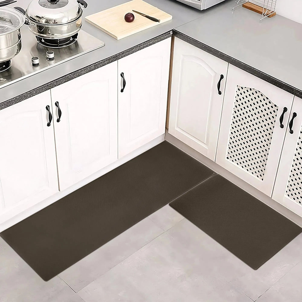 Kitchen Floor Mat Two-piece Set Of Non-slip, Waterproof  Rug And Easy To Scrub For Home, Kitchen - EX-STOCK CANADA