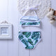 Traje de baño dividido de 2 piezas para niñas pequeñas
