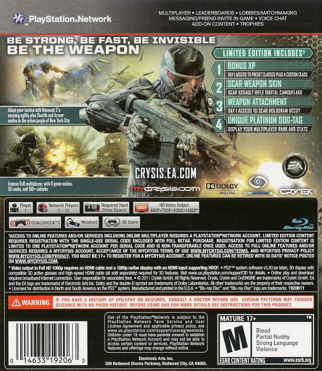 Crysis 2 [Limited Edition] 