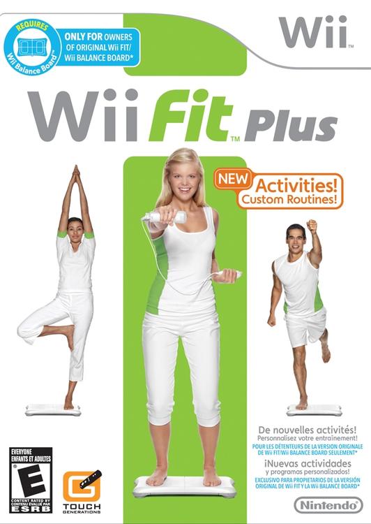 Wii Fit Plus ( Wii balance board not includes but required ) 