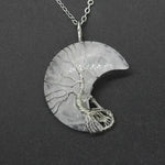 Natural Crystal Moon Pendant for Men and Women - EX-STOCK CANADA