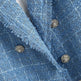 Retro loose suit tweed women's blazer jacket casual women streetwear - EX-STOCK CANADA