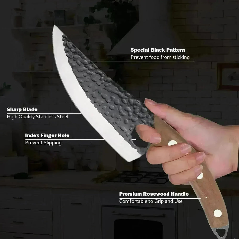 Vikings and Hand Forged Meat Cleaver Professional Chef Knife - EX-STOCK CANADA