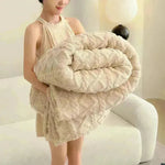 Single-layer Double-sided Tower Velvet Sofa Cover Soft Winter Blanket