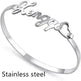 Customized Name Bracelet Personalized Custom Bangles Stainless Steel Jewelry - EX-STOCK CANADA