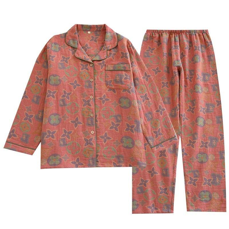 Retro New Pure Cotton Pajamas For Women EX-STOCK