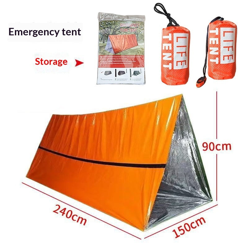 Portable Emergency Survival Tent – 240 × 150 cm, 3 Colours