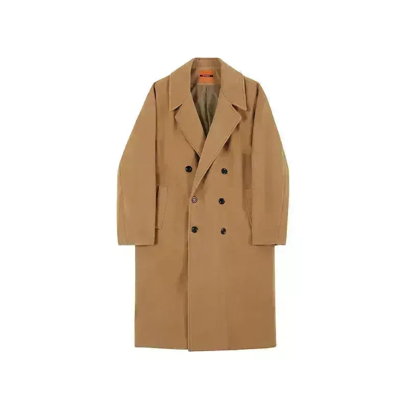 Men trench coat Long Winter woolen coat jacket for men formal winter clothes for men