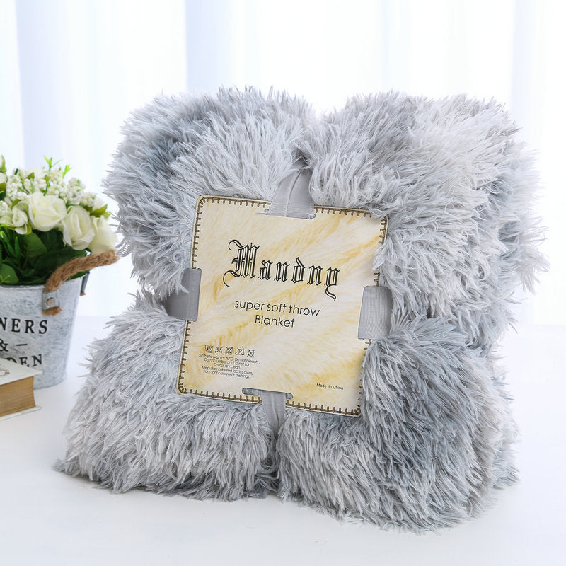 Plush Blanket Double-layer Blanket Multifunctional EX-STOCK Canada 