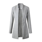 jacket blazer Women for Work white Fashion Formal female - EX-STOCK CANADA