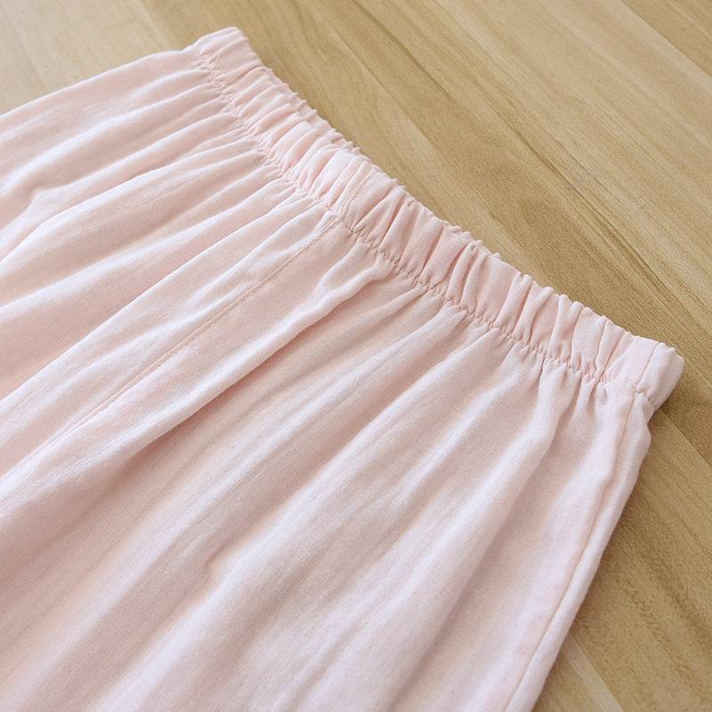 Three-piece Cotton Gauze Pajamas For Women - EX-STOCK Canada