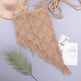 European And American Women's See Through Hollow Knitted tassel fringe Slant Beach Skirt - EX-STOCK CANADA