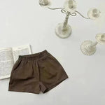 Casual Elastic Capri Pants Girls' Short pant for girls Neutral short pant for kids