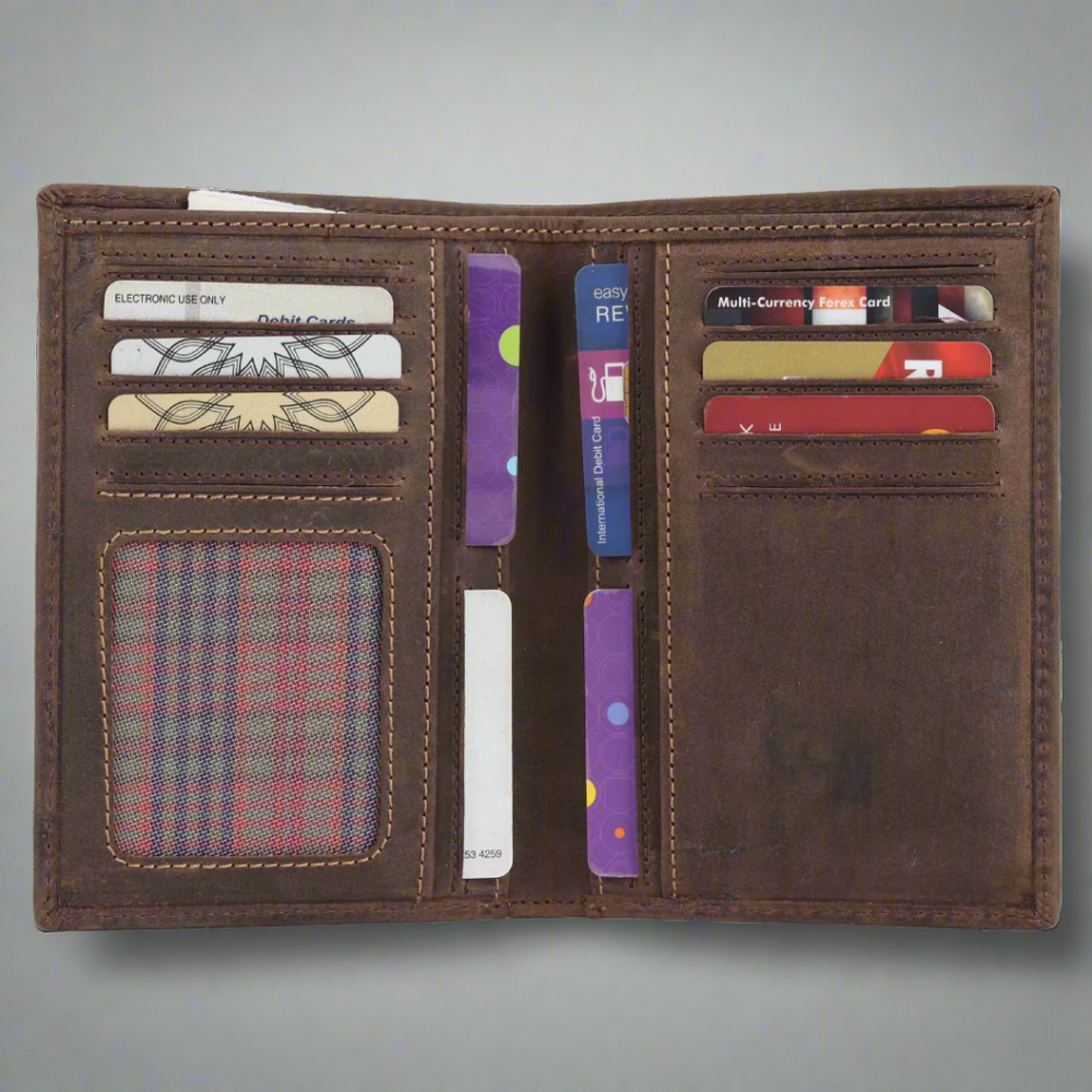 MET Men's Motorcycle Distressed Leather Wallet EX-STOCK Canada 