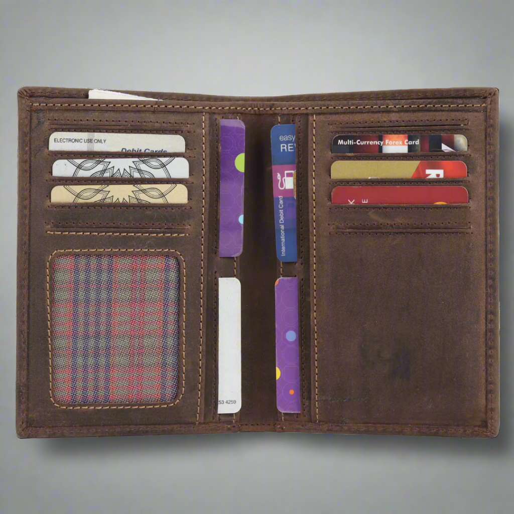 MET Men's Motorcycle Distressed Leather Wallet EX-STOCK Canada 