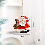 Christmas Decorations Elderly Snowman Gingerbread Man Small Pendant