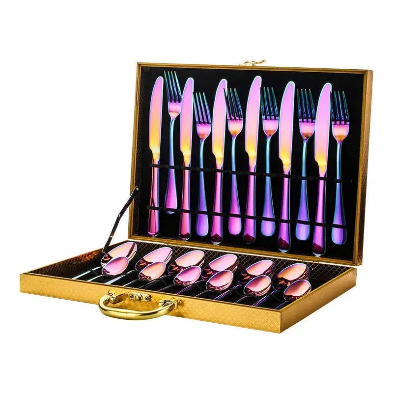High-end tableware 24 piece set Cool Matching flatware - EX-STOCK CANADA