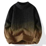 Fall Winter Gradient High-grade woolen Pullover Sweater for Men - EX-STOCK CANADA