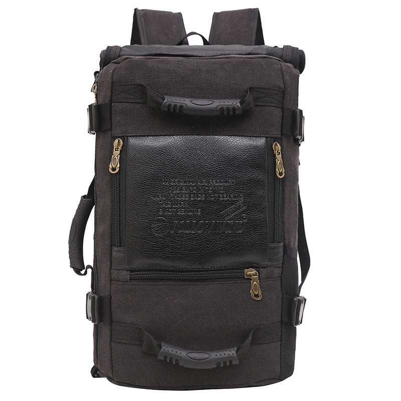 Men Canvas Backpack Huge Travel School Shoulder Computer Backpack Functional Versatile Bags Multifunctional Laptop Bag EX-STOCK Canada