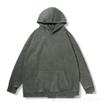 Unisex Teen Waxed Washed Distressed Hoodie Sweatshirt Pullover top