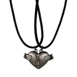 Collar de amor por imán creativo 2 PPC Collar de forma rompecedente Joyas personalizadas para hombres y mujeres para el Día de San Valentín