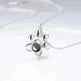 Cute Animal Dog Paw Personalized Custom Projection Necklace - EX-STOCK CANADA