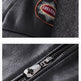 Men's Embroidered Genuine Leather Motorcycle Jacket – Stand Collar Biker Coat | S–4XL 3
