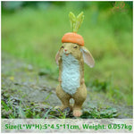 Creative Decorations Cute Bunny Resin Ornaments - EX-STOCK CANADA